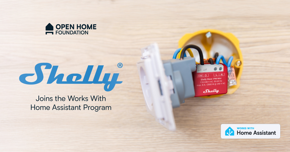Shelly joins Works with Home Assistant