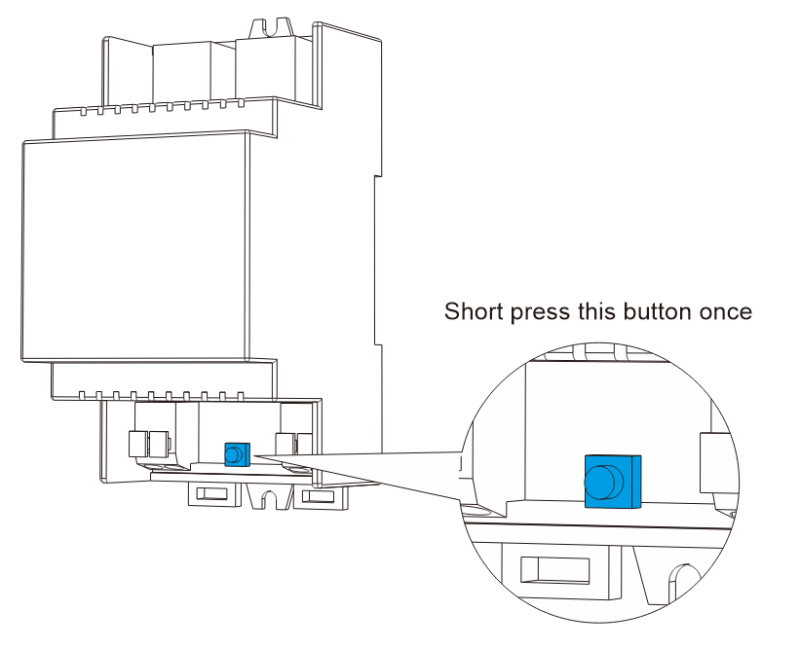 Press the Reset button on the DALI gateway