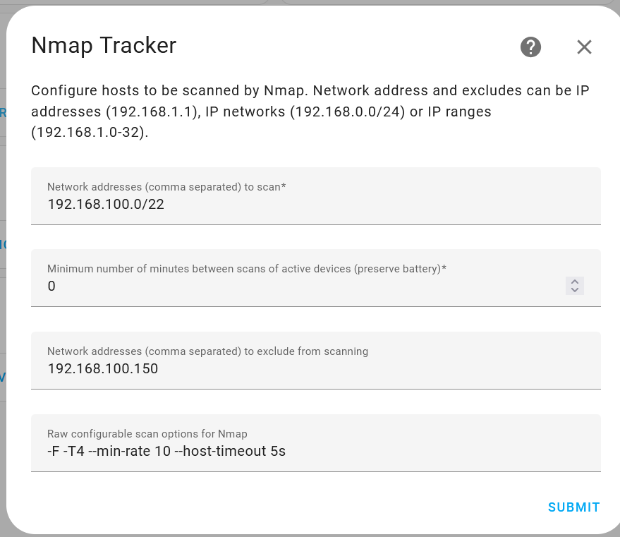 nmap customization example