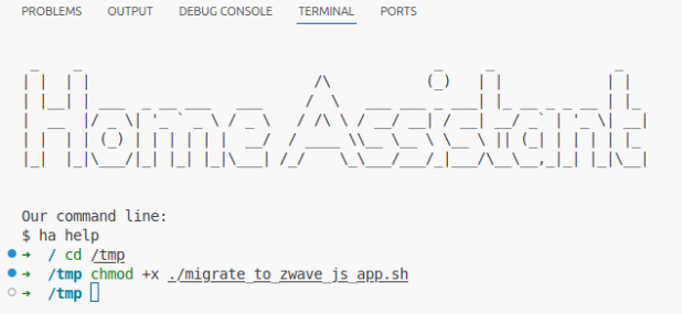 Make the script executable in the terminal