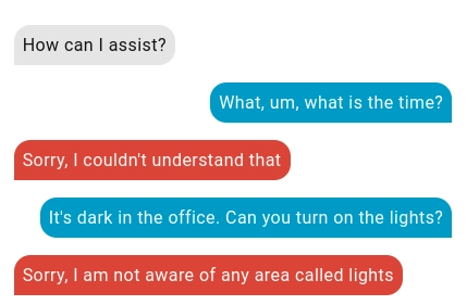 Conversation with sentence matching